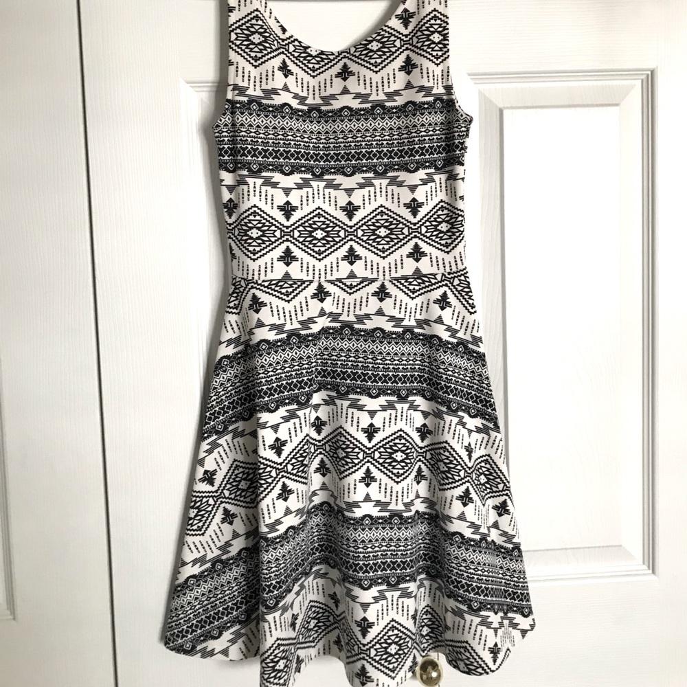Tan and Black Summer Dress